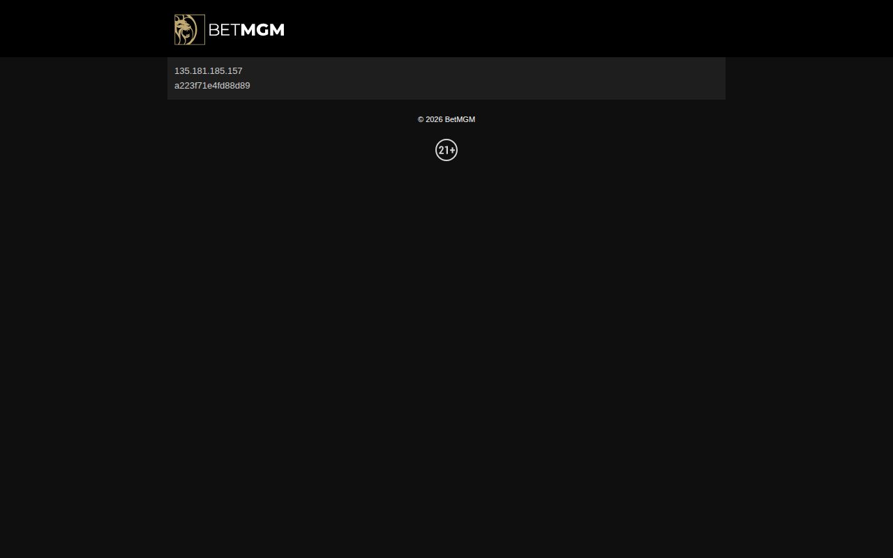 BetMGM Casino homepage screenshot